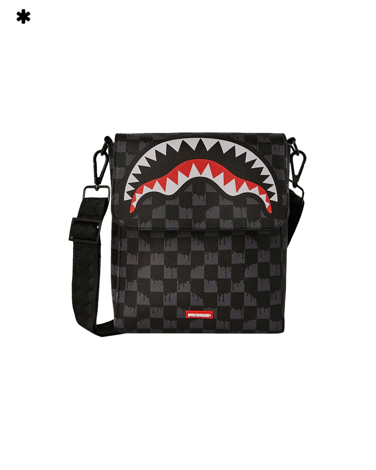 Sprayground Drip Check Shark Messenger Sling