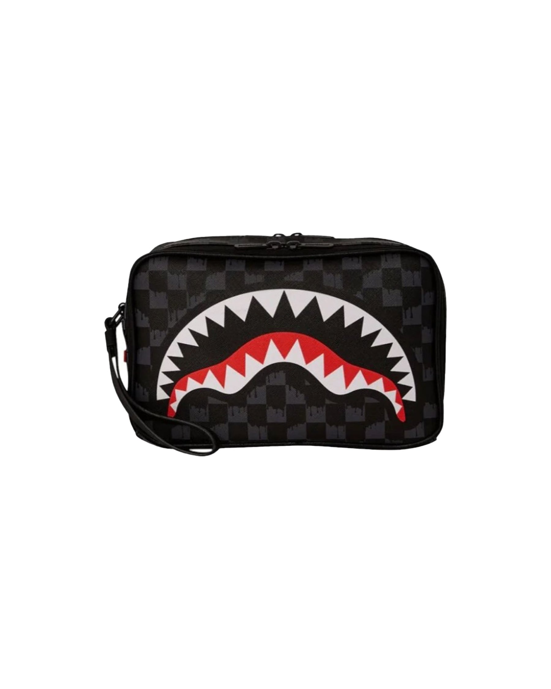 Sprayground Drip Check Shark Toiletry Brick