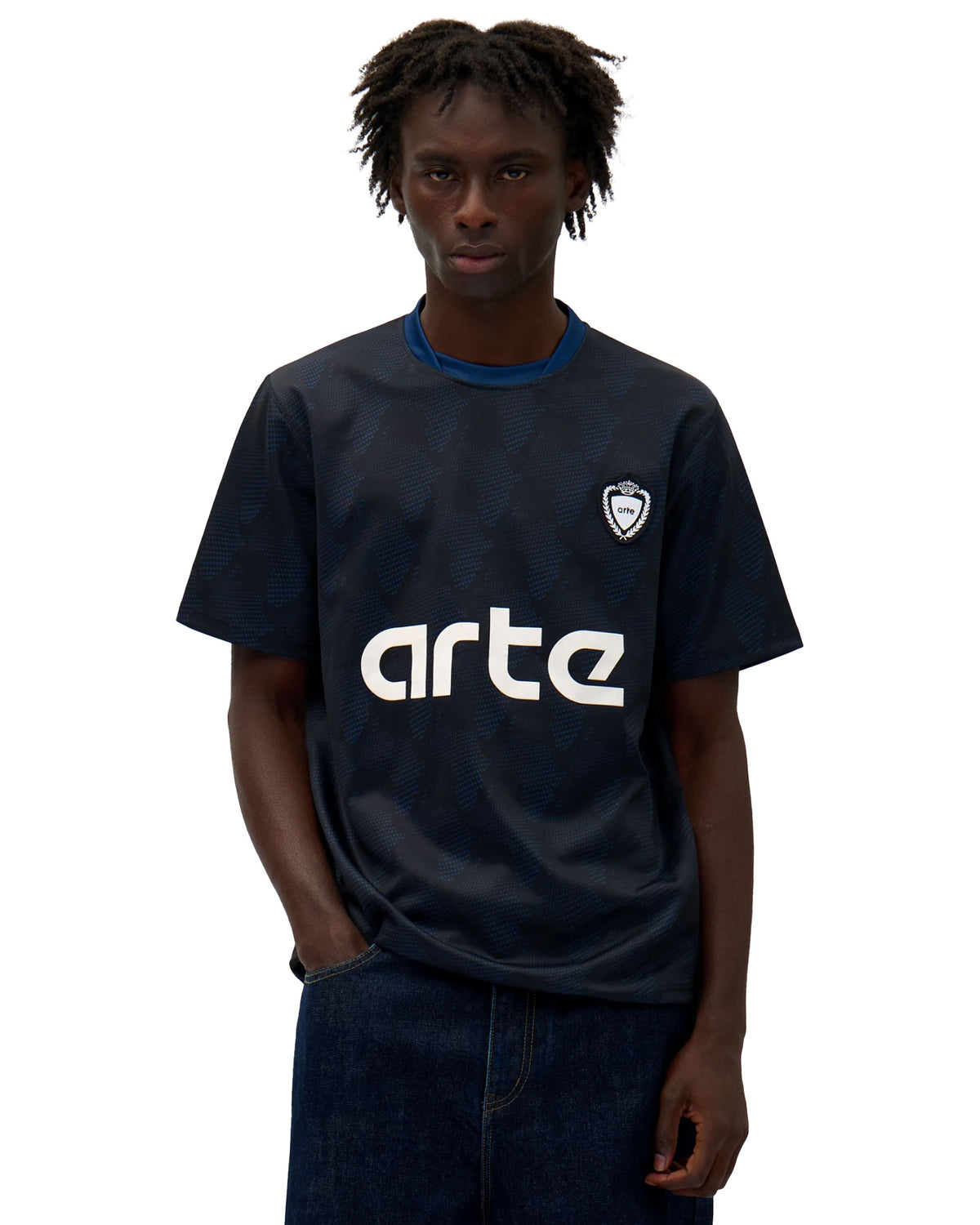 Arte Antwerp Football Shirt Black-Navy