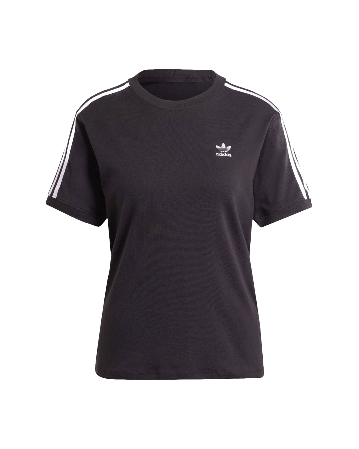 T-Shirt Donna Adidas 3 Stripe Black