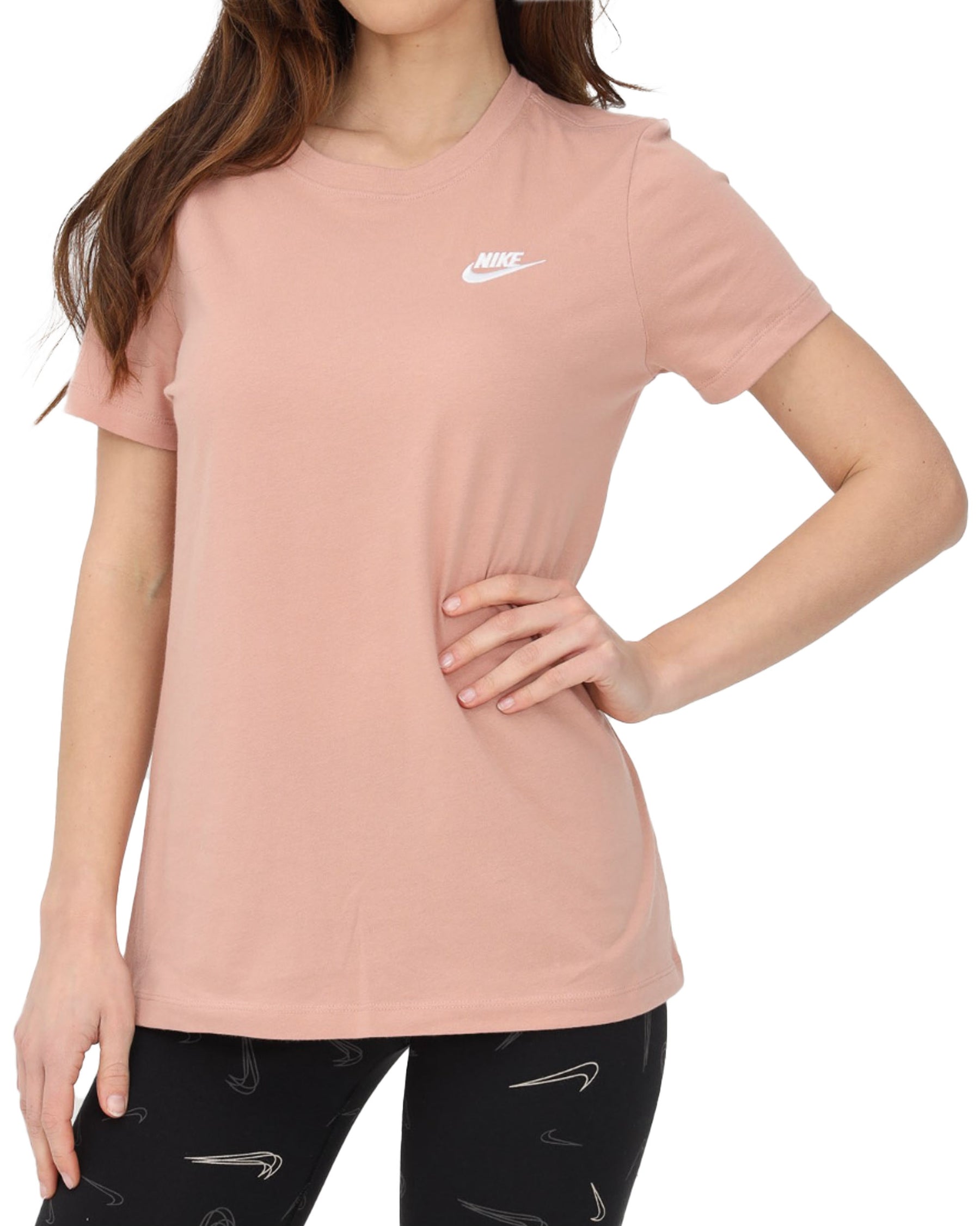 T-Shirt Donna Nike Club Rosa