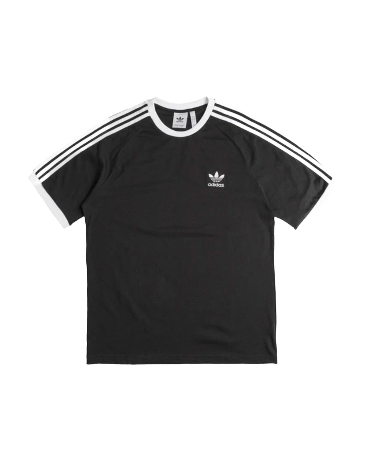 T-Shirt Uomo Adidas 3-Stripes Tee Nero Bianco