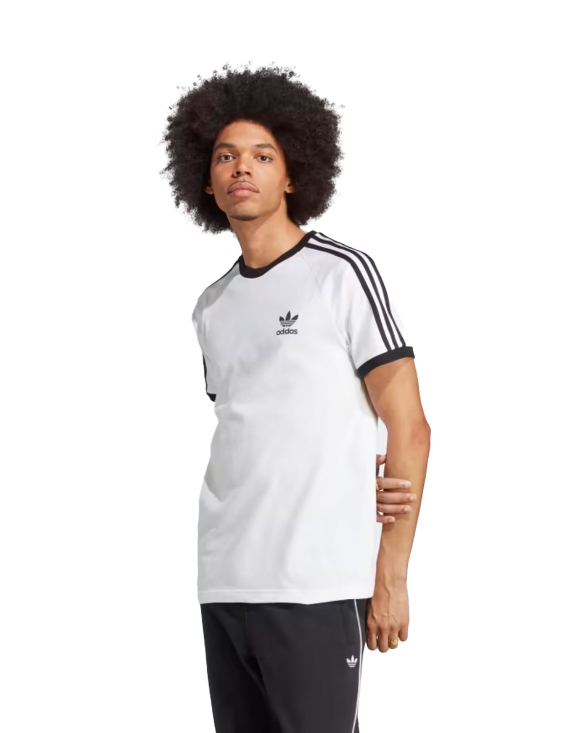 T-Shirt Uomo Adidas Bianco Nero