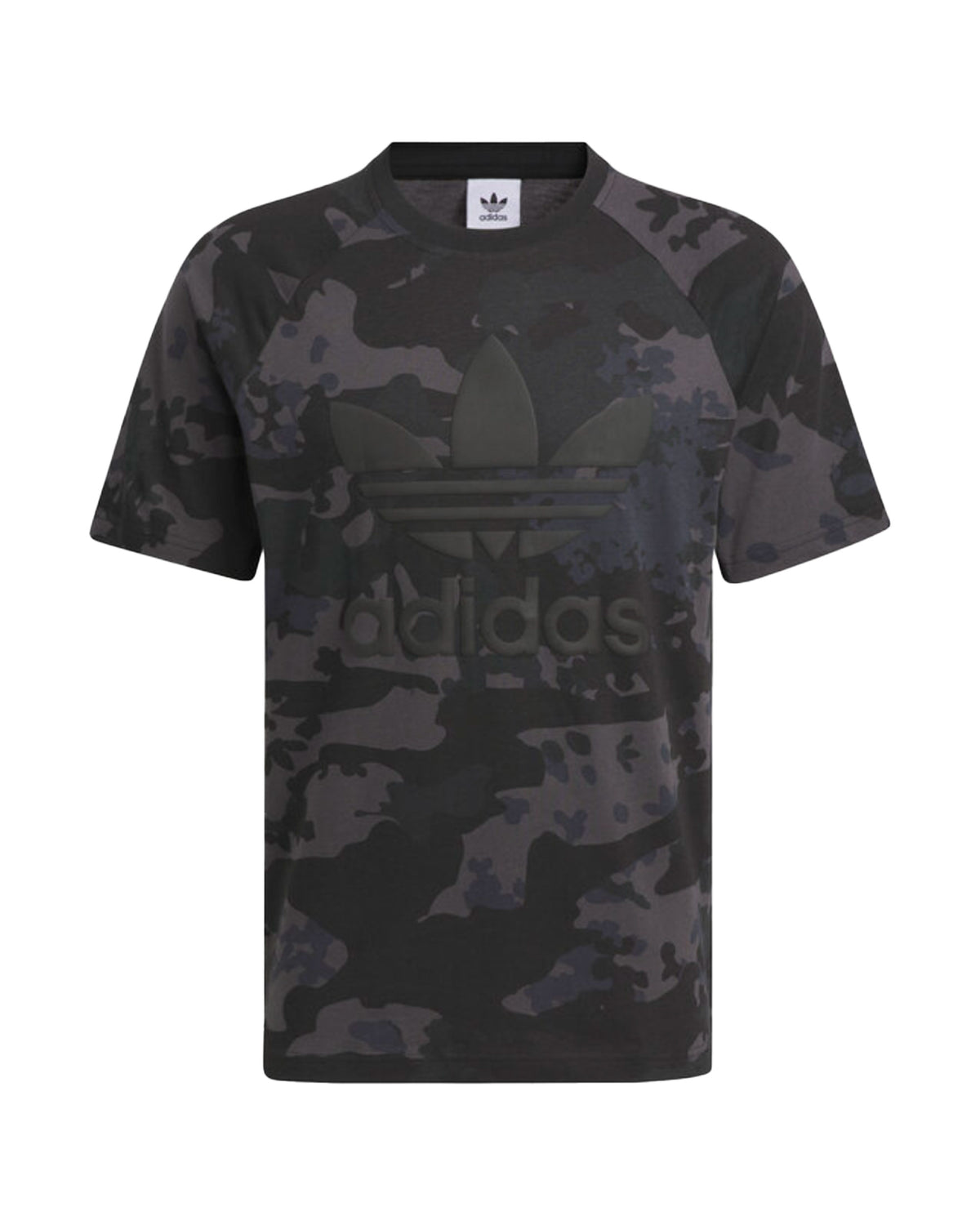 Man Tee Adidas Camo Trefoil Black