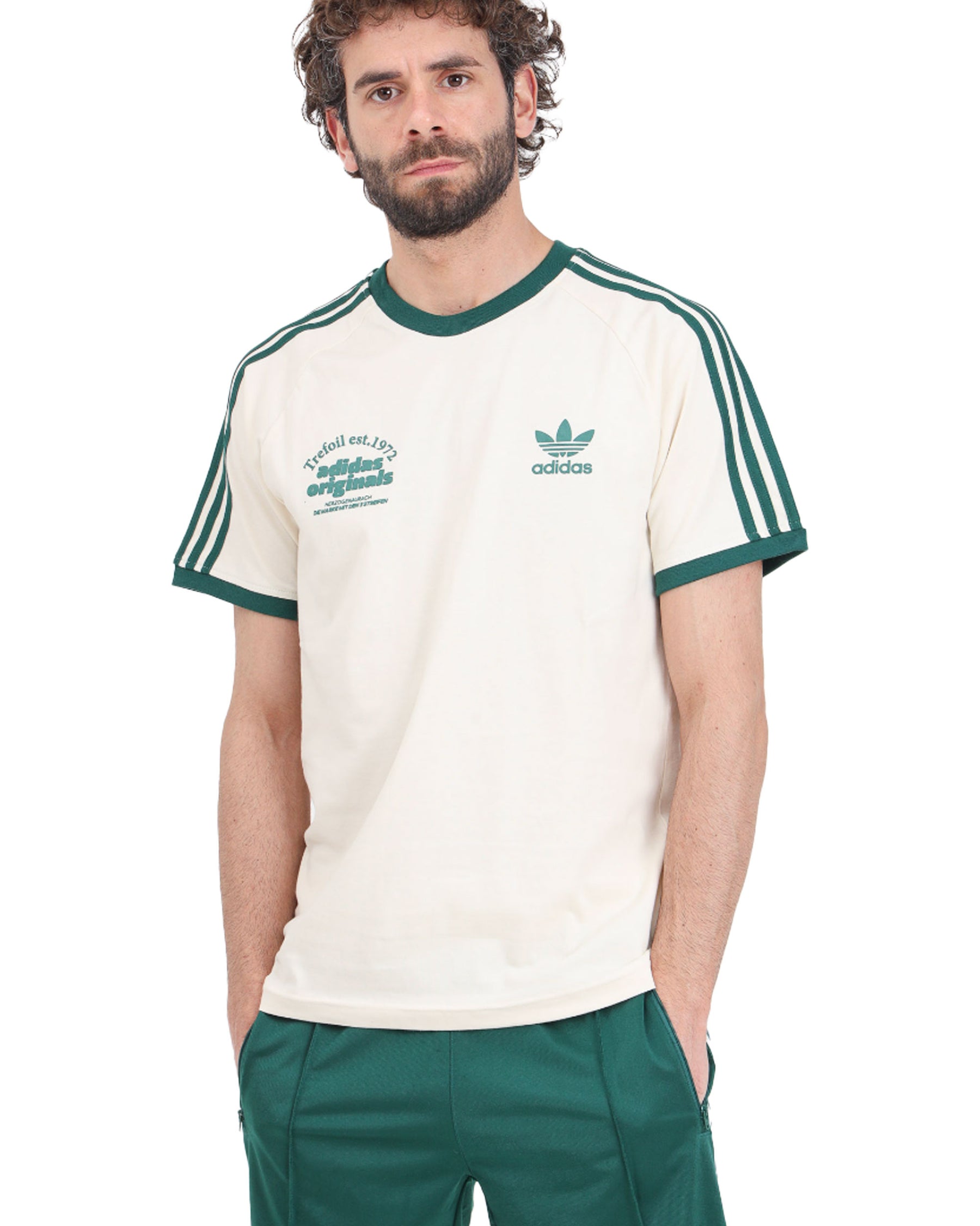 Maglietta adidas uomo verde best sale