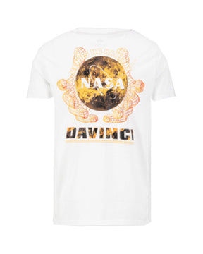 Man Tee Alpha Industries NASA Davinci White