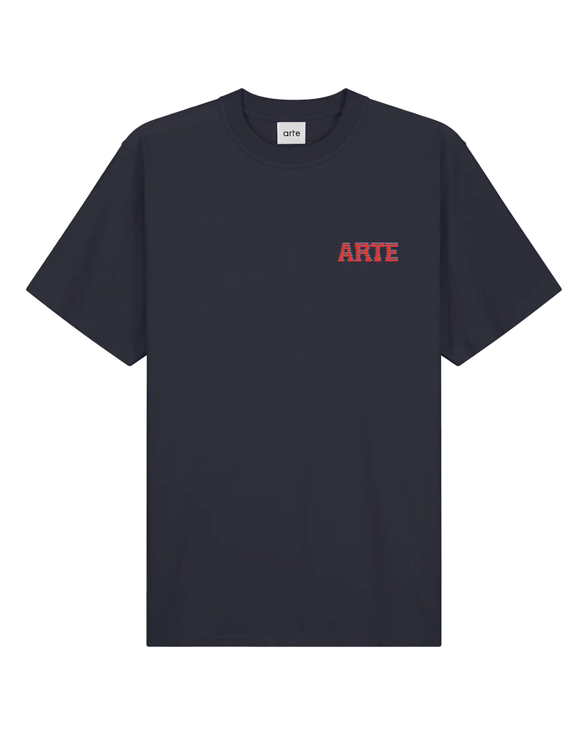 Man Tee Arte Antwerp Back Print Blue