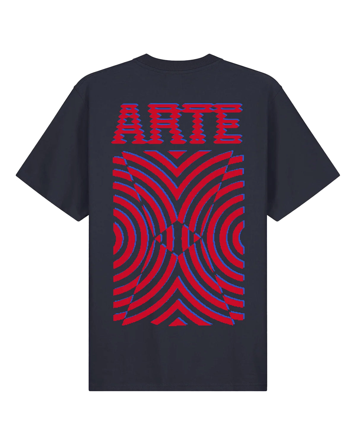 Man Tee Arte Antwerp Back Print Blue