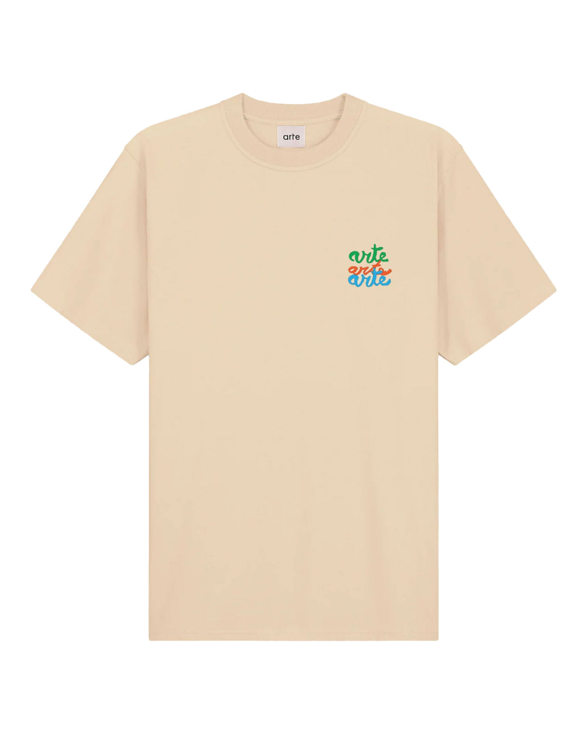 Man Tee Arte Antwerp Multi Logo Cream