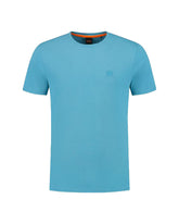 T-Shirt Uomo Boss Basic Logo Azzurro