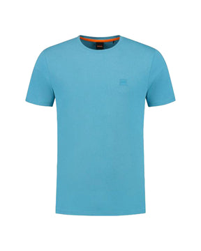 T-Shirt Uomo Boss Basic Logo Azzurro