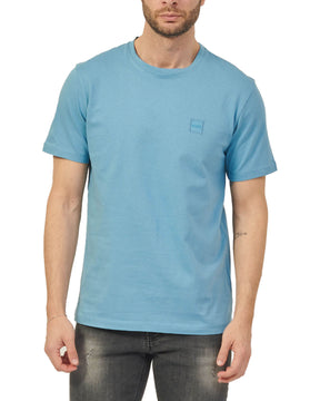 T-Shirt Uomo Boss Basic Logo Azzurro