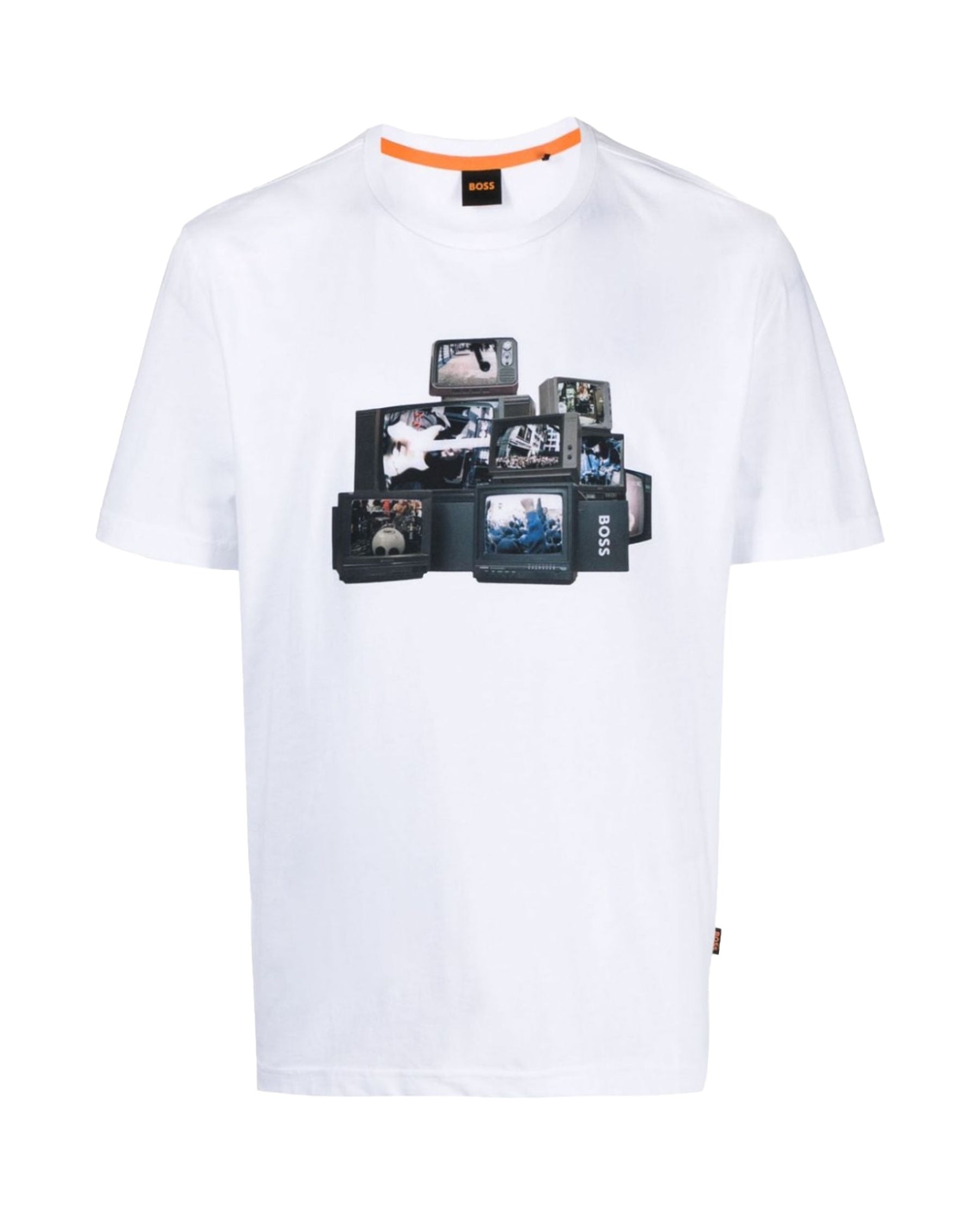 Man Tee Boss TV White