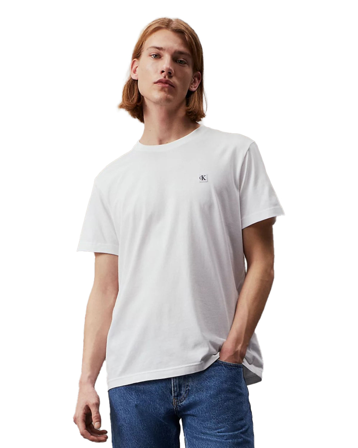 Calvin Klein CK Embro Badge Tee White