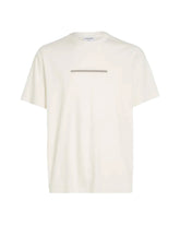 Man Tee Calvin Klein Color Embossed Logo Beige