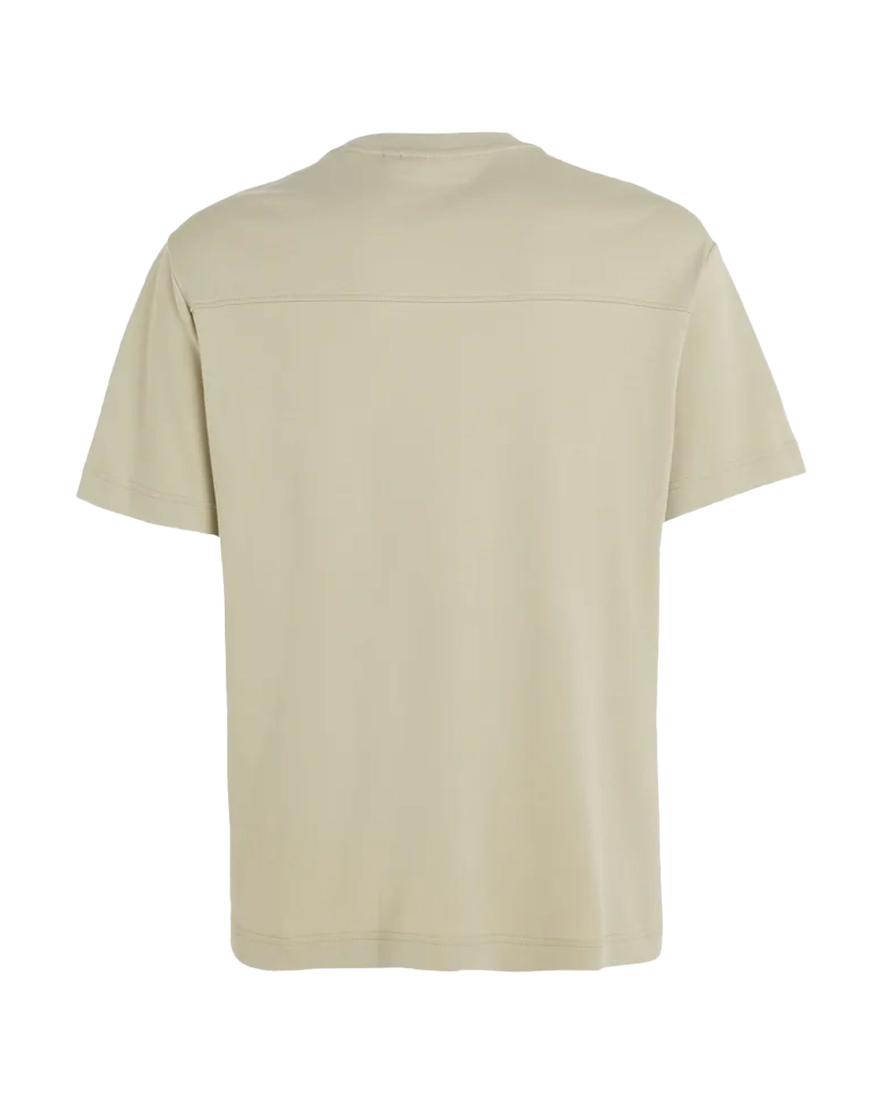 Man Tee Calvin Klein Comfort Debossed Logo Beige