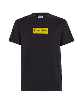 Man Tee Calvin Klein Raised Rubber Logo Black