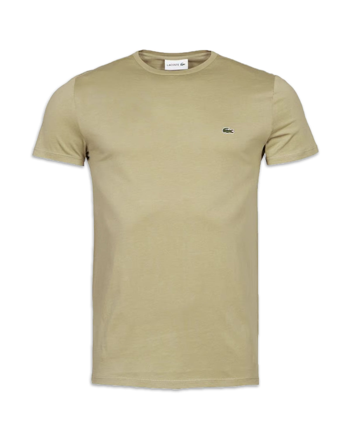 Man Tee Lacoste Basic Logo beige