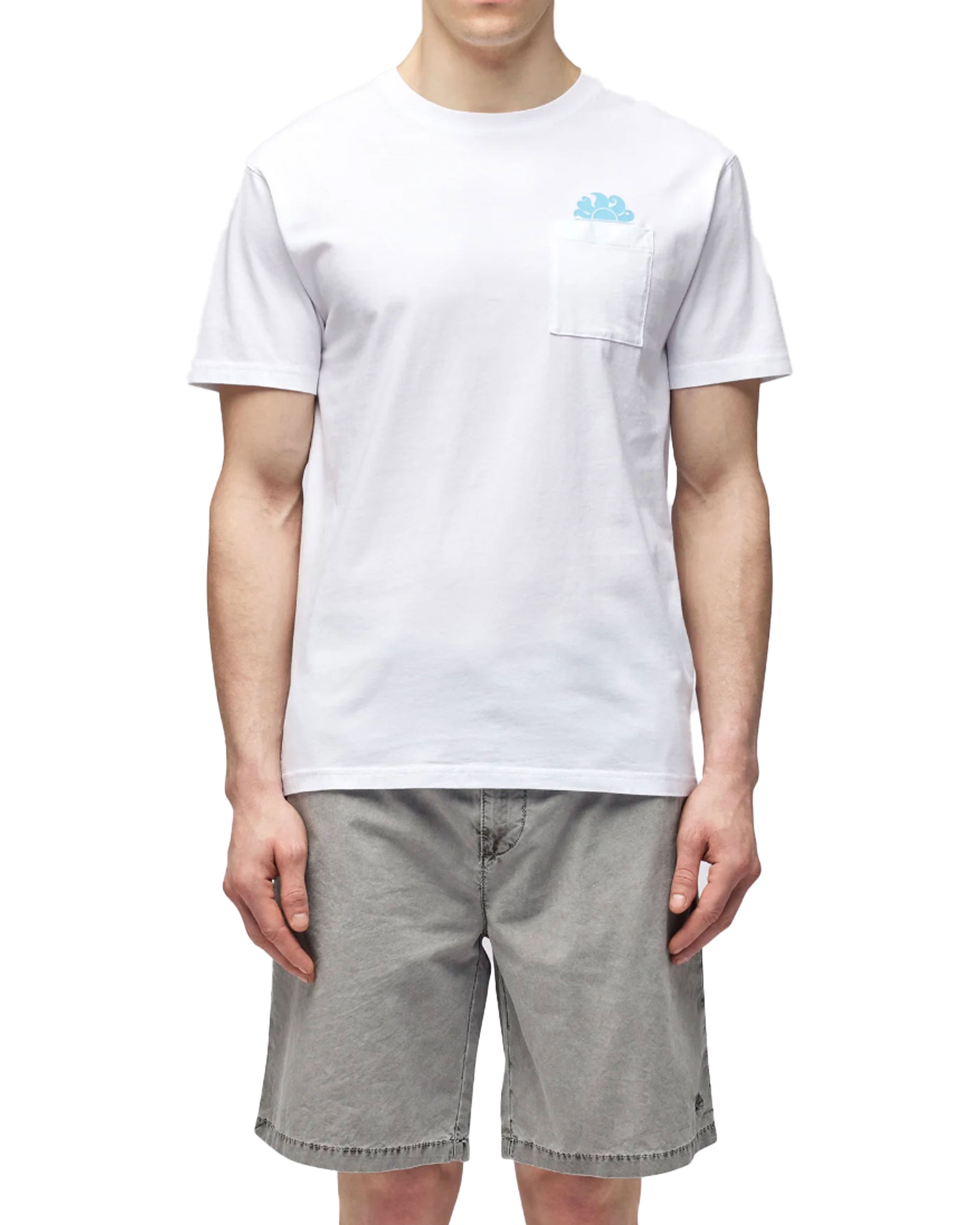 Man Tee Sundek Pocket White