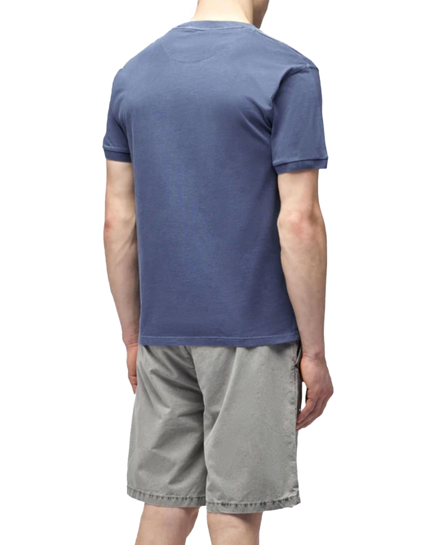 Man Tee Sundek Stone Wash Blue