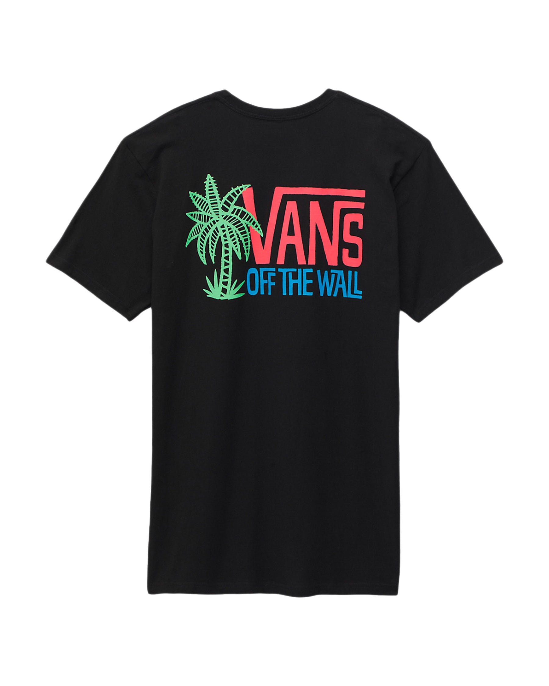 Man Tee Vans Palm Lines SS Black