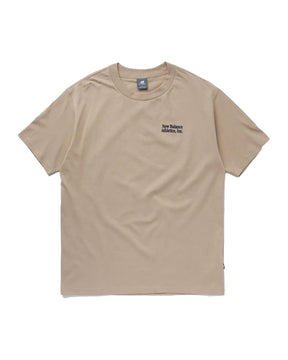 Man Tee New Balance Athletics Flocked Relaxed Beige