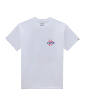 T-Shirt Vans Wormhole Warped SS White