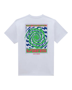 T-Shirt Vans Wormhole Warped SS White