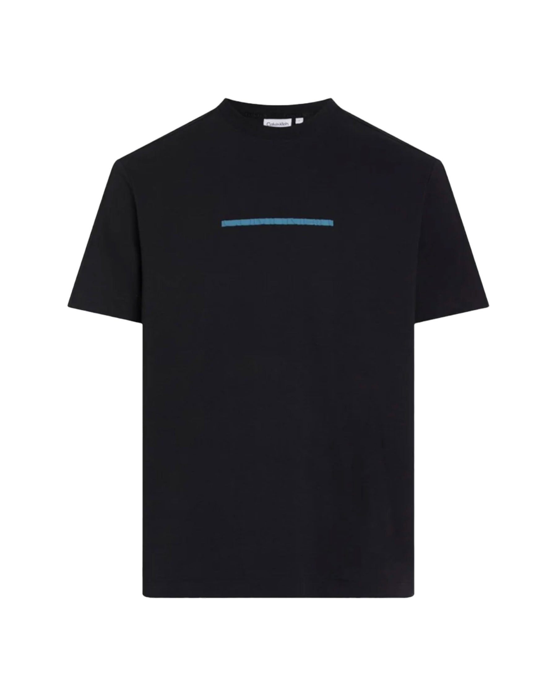 Man Tee Calvin Klein Color Embossed Logo Black