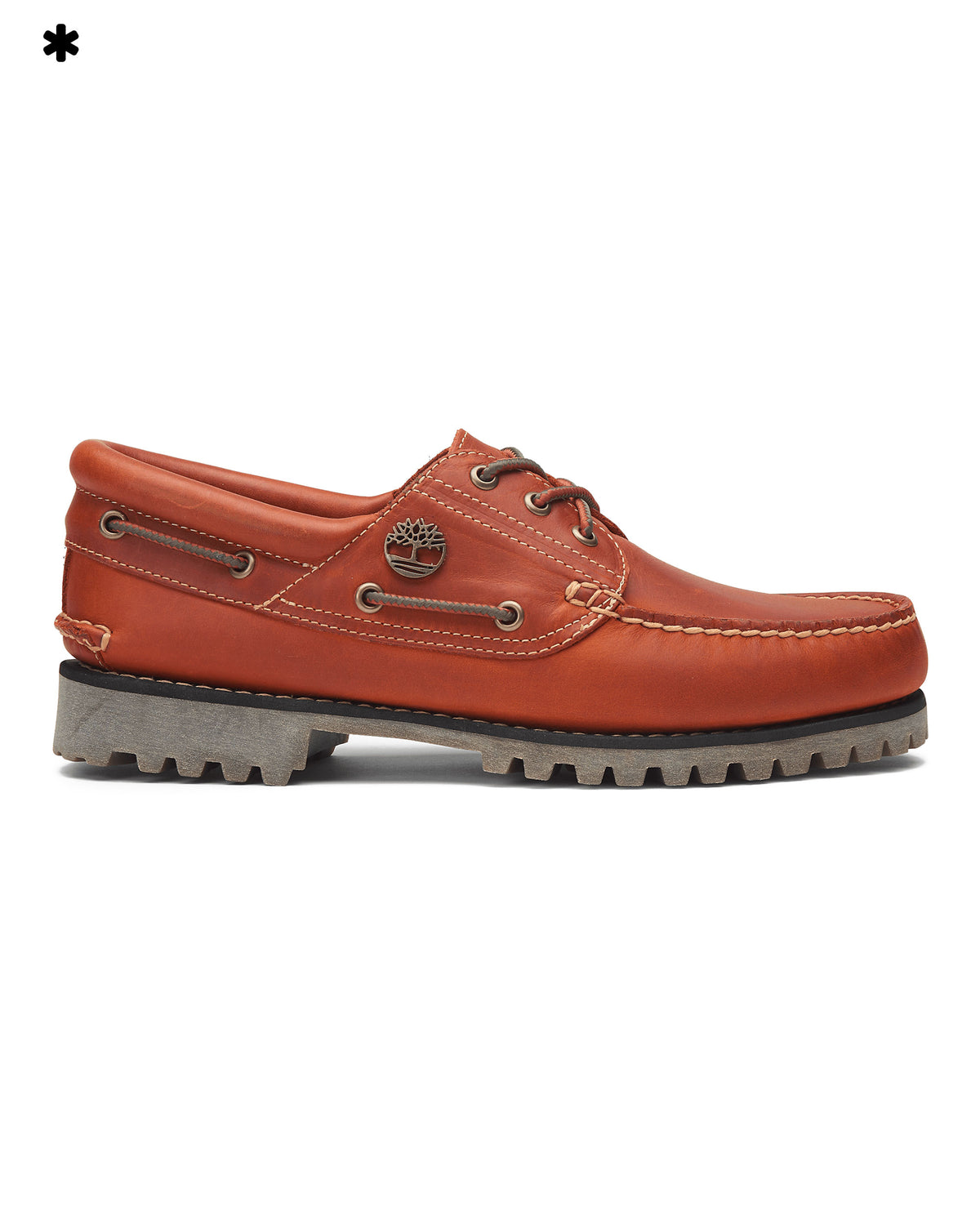 Timberland Authentic Boat Shoe Medium Orange Full Grain