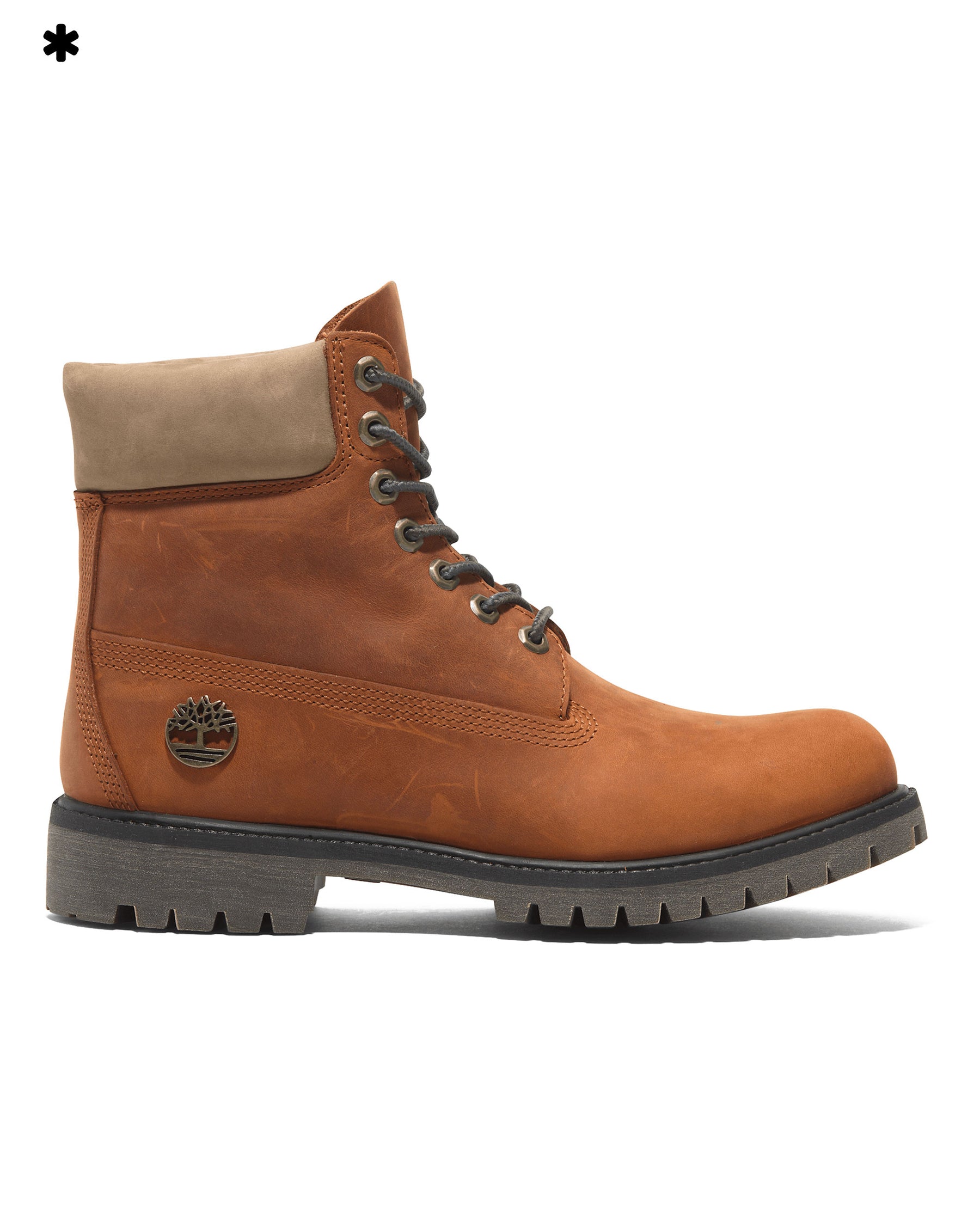 Timberland Premium 6 Inch Lace Up Waterproof Boot Medium Orange Full Grain