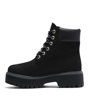 Timberland Stone Street 6 Inch Lace Up Waterproof Boot Jet Black