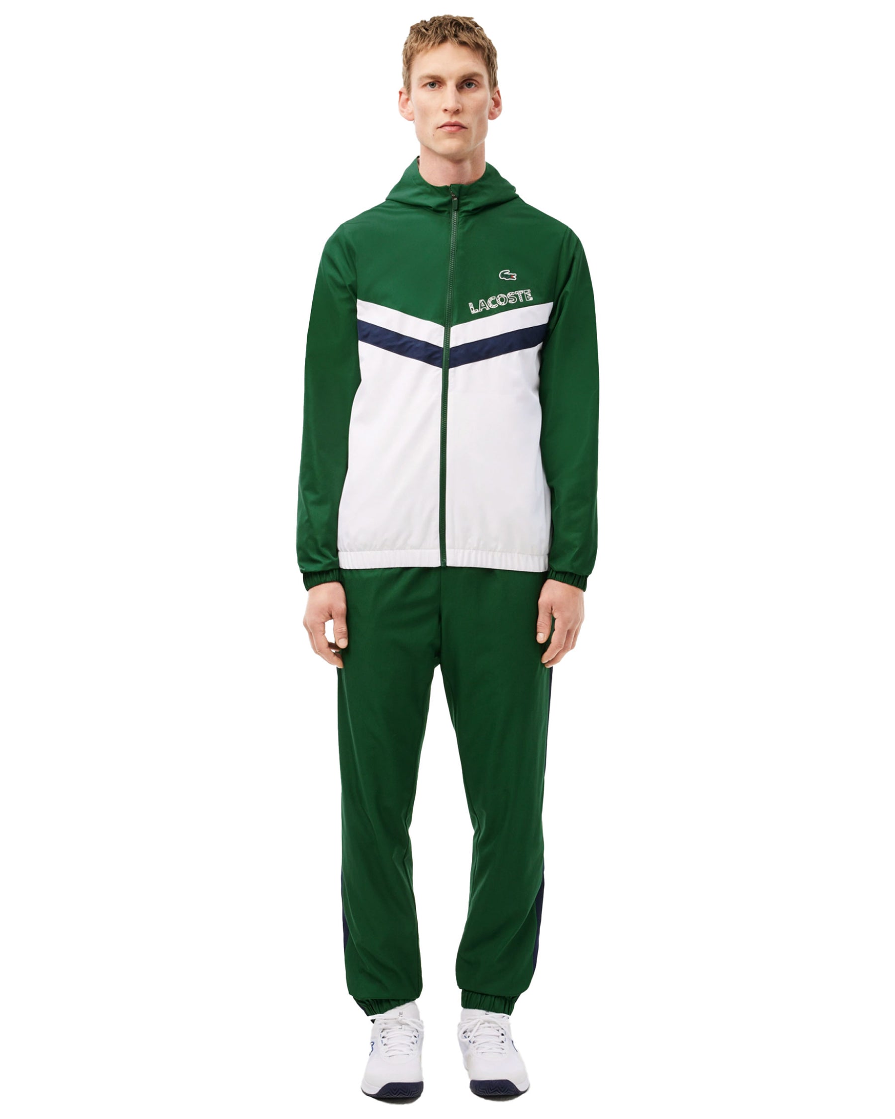 Men's Tracksuit Lacoste Green White