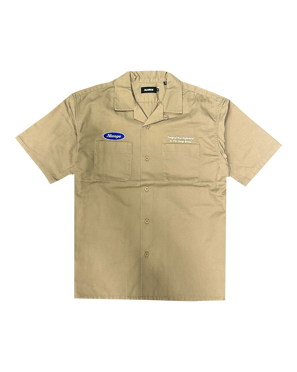 Xlarge Embroideed Work Shirt Beige