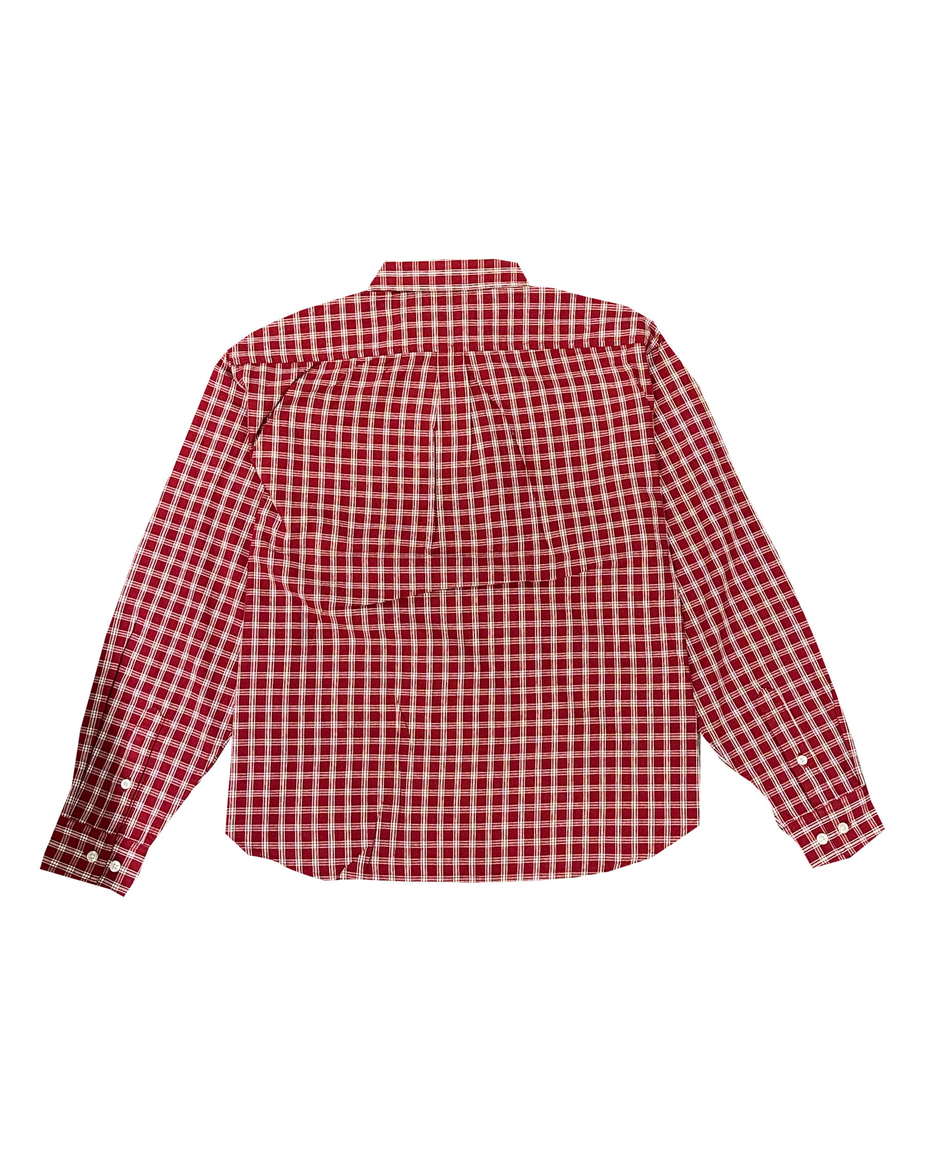 Xlarge Patch Logo Plaid L-S Shirt burgundy