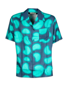 Man Short Sleeve Shirt Arte Antwerp Scottie Print Green