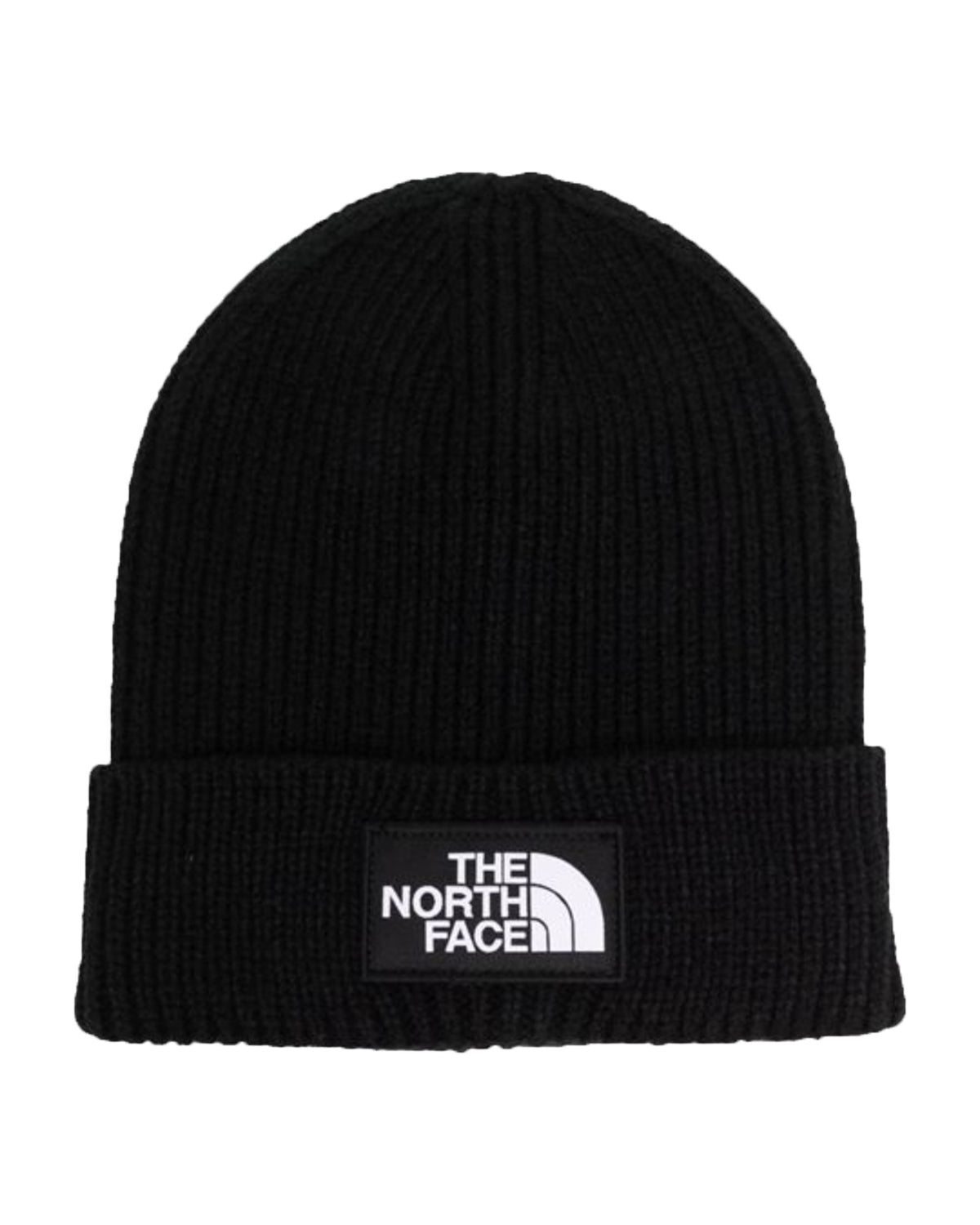 The North Face Logo Box Cuffed Beanie Black