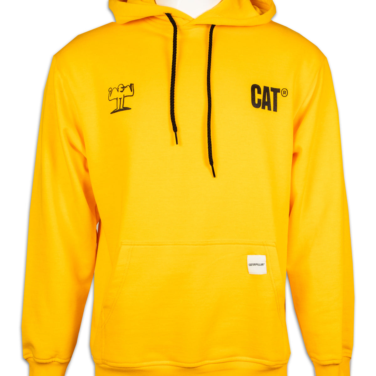 Felpa Uomo Cat Wwr Muscles Hoodie Giallo