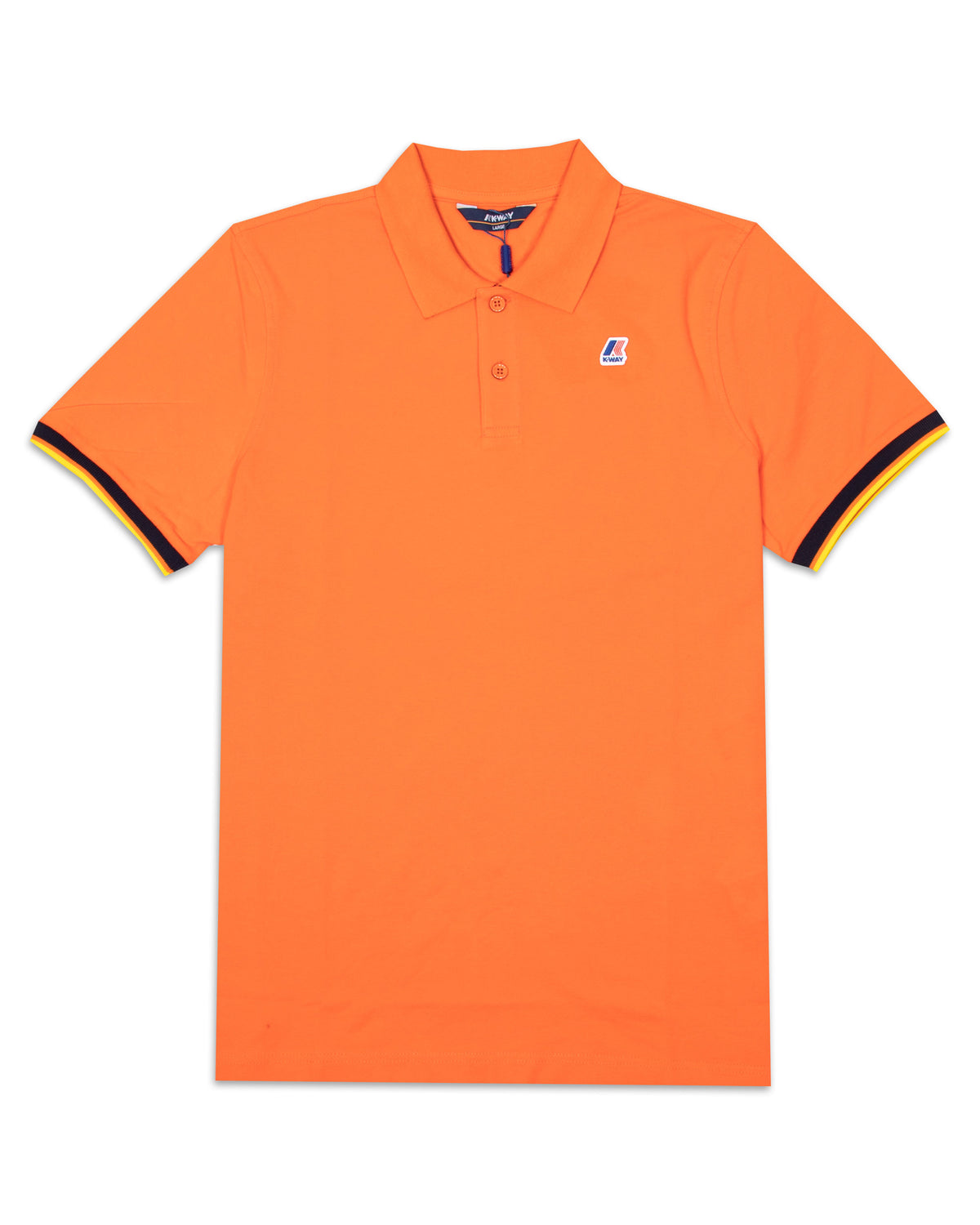 Polo K-Way Vincent Contrast Stretch Arancione